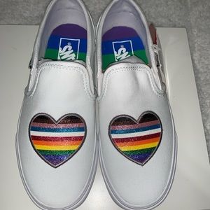 Vans Asher Women’s Slip On Pride Sneakers-NWT